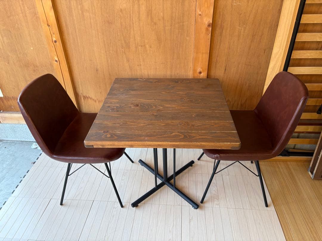 【引取or直配送】kelt ケルト　カフェテーブル　アンティーク　チェアセット