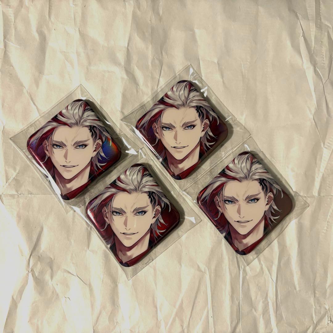 刀剣乱舞 大本丸博 道誉一文字 祝装 スクエア缶バッジ 4点