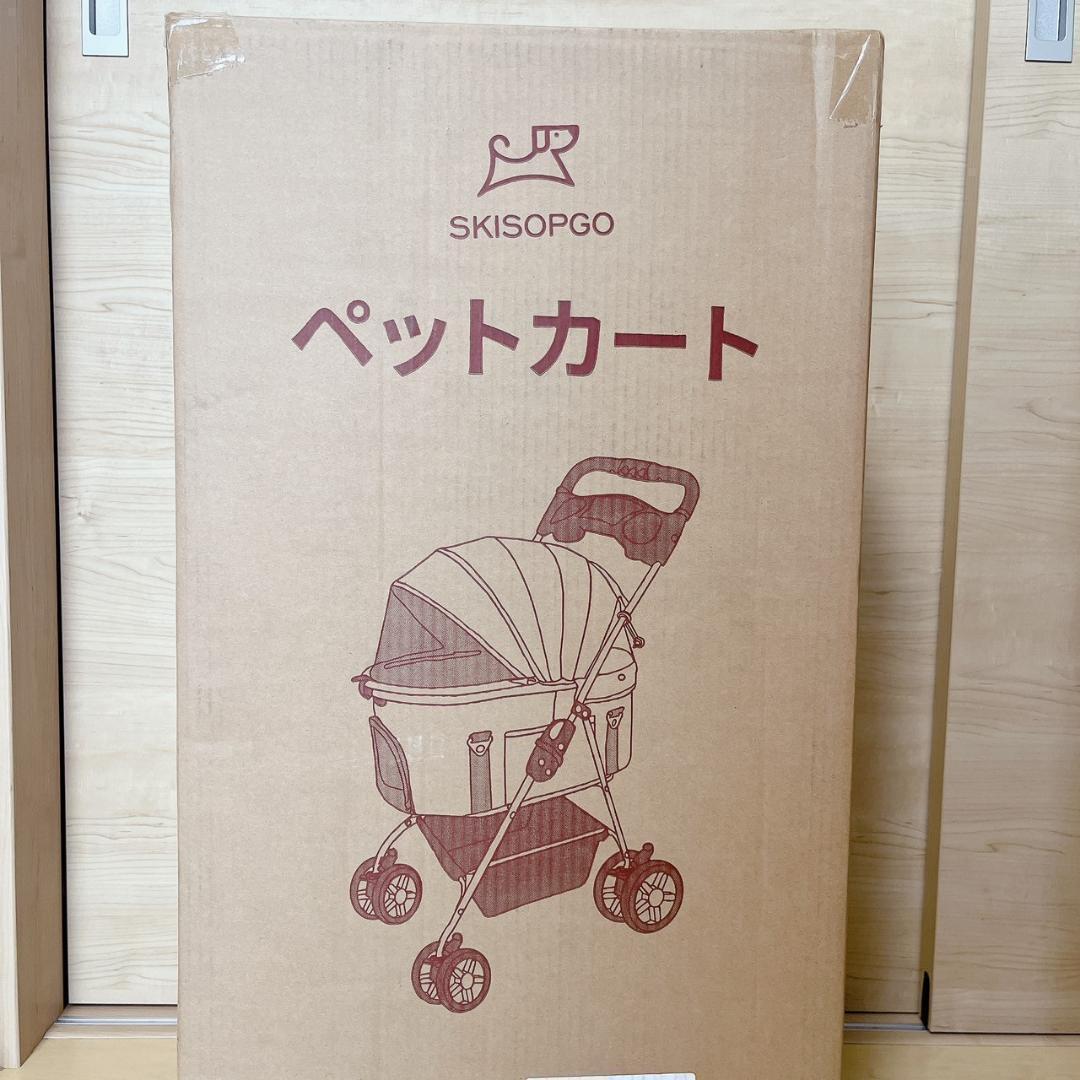 ペットカート 軽量コンパクト 取り外し可能 組み立て簡単 ペット用ベビーカー