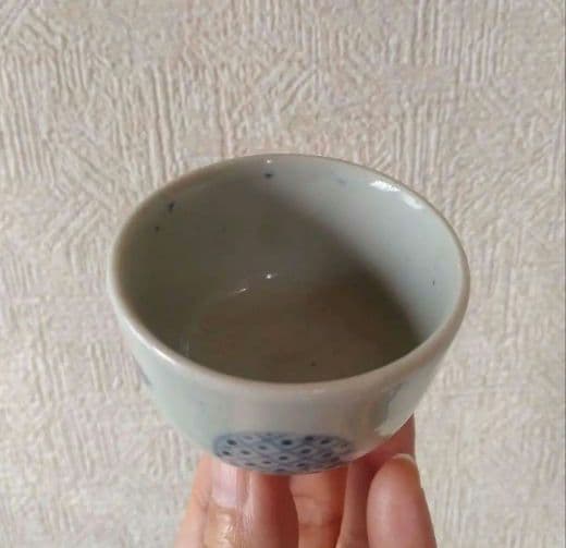 古伊万里染付丸文猪口江戸時代蕎麦猪口