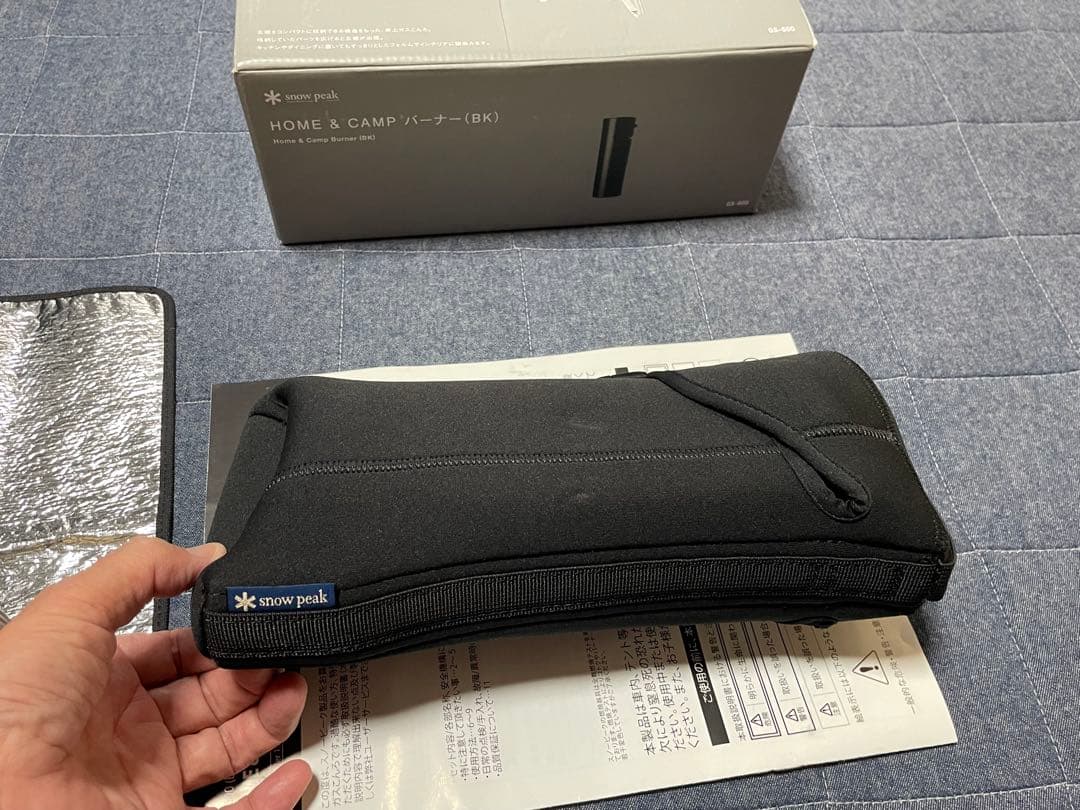 8*8様 未使用！スノーピーク ＆CAMPバーナー（黒） +シート+ケー