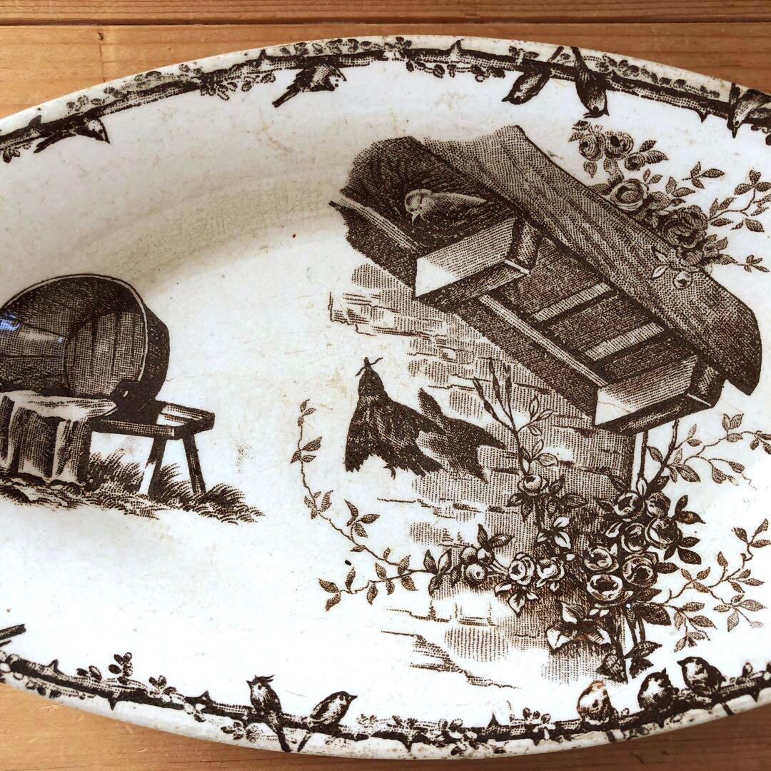 ショワジールロア Choisy le Roi HB&Cie　楕円皿　no.249