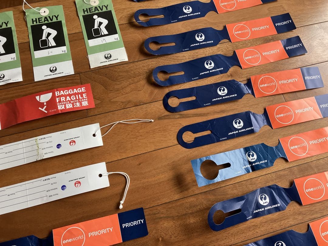 JAL手荷物タグ HEAVY セット　日本航空　フラジール