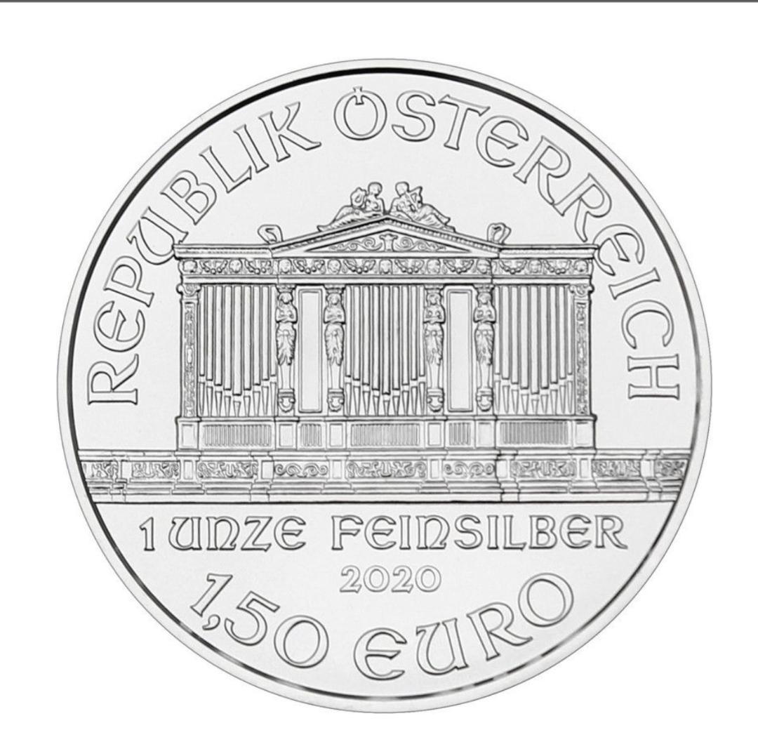 2020 オーストリア ウィーン銀貨 1oz クリアーケース付 1.5 EUR