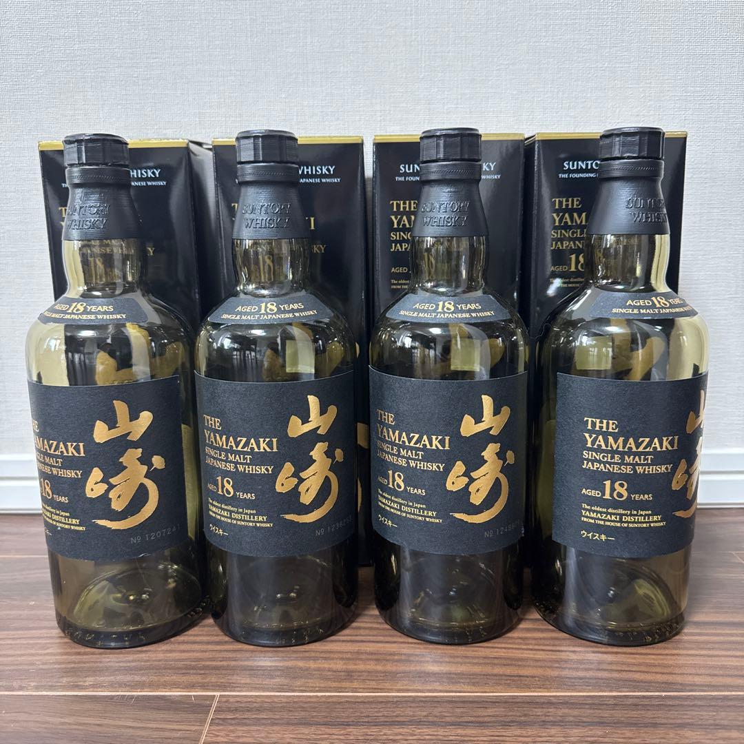 やまかきさん専用山崎 18年 箱付き　空瓶6本