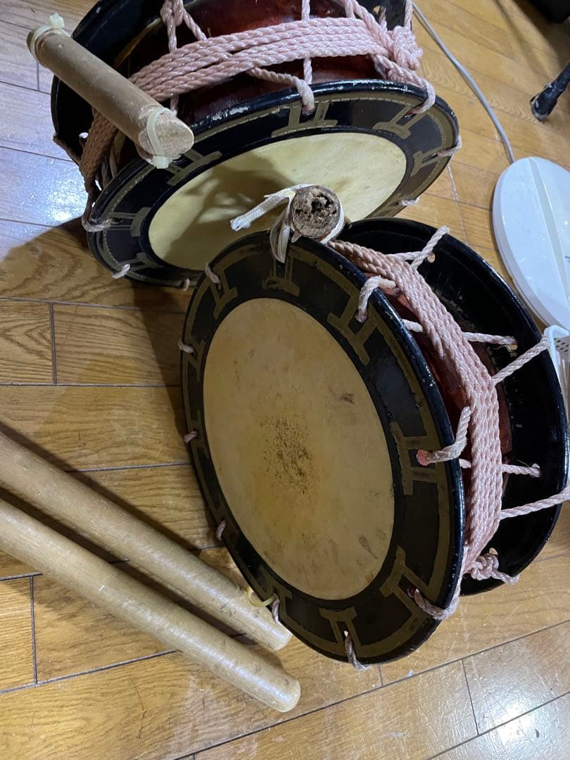 【1セット❗️】エイサー締太鼓 直径30.0cm バチ付き（2個まとめても可）