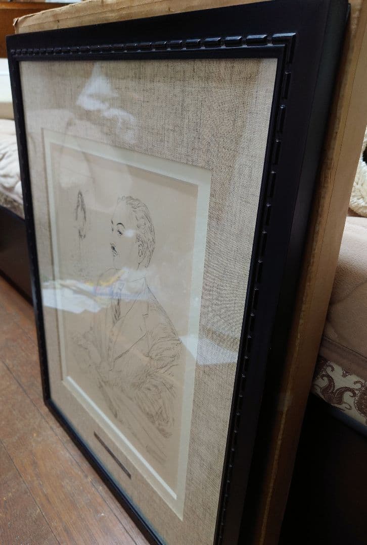 【年末特価、銅版画、真作保証】藤田嗣治『ブルフォンスの肖像』1951年