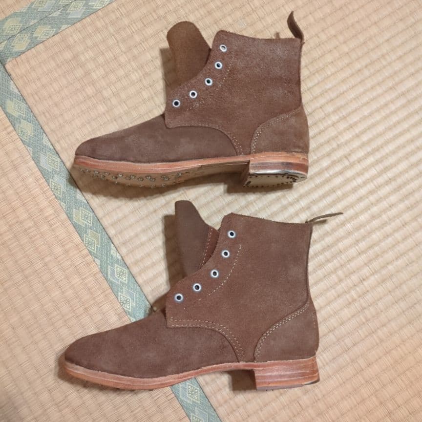 日本陸軍五年式下士官兵用編上靴（精巧複製品）27センチ