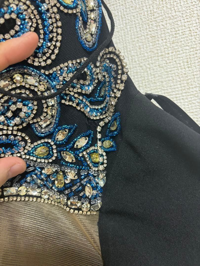 sugar ビーズ装飾 カットアウトナイトドレス