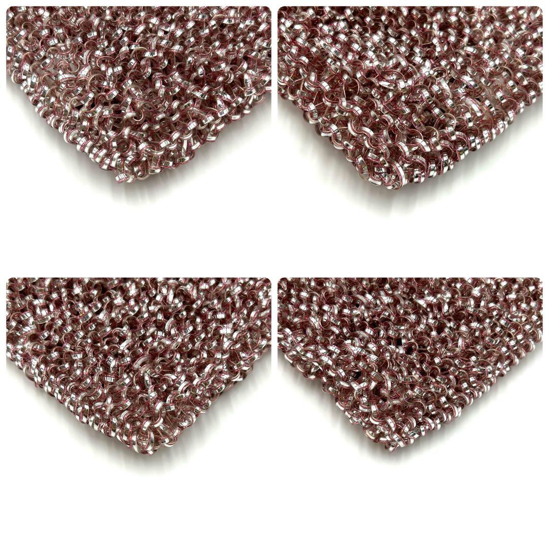 【極美品】アンテプリマ スタンダードスクエア ピンクシルバー ハンドバッグ