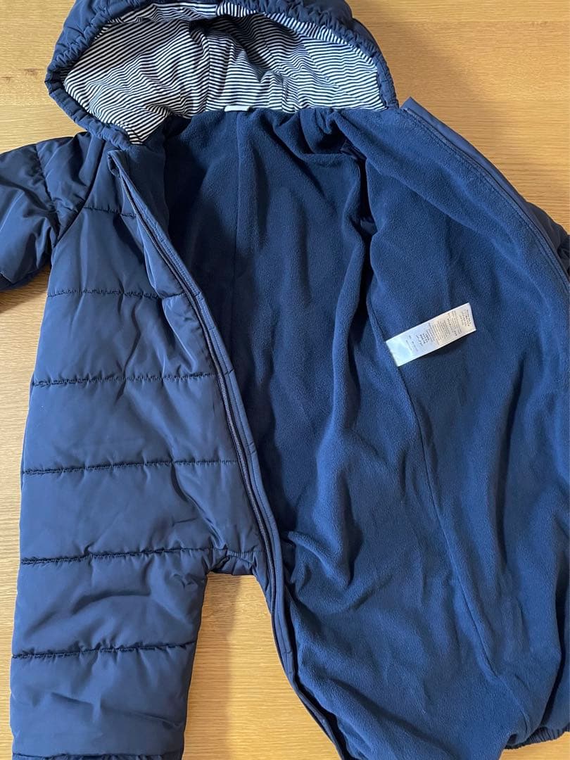 美品プチバトージャンプスーツ　カバーオール　ベビーアウター