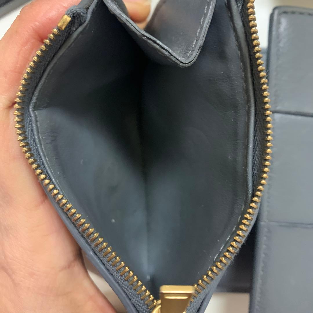 【美品】BOTTEGA VENETA マキシイントレチャート 三つ折り財布