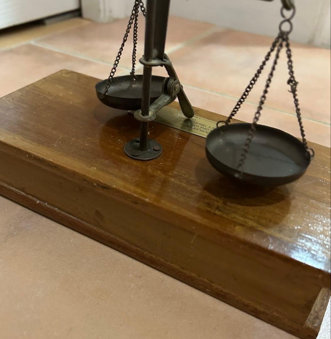ビンテージ　アンティーク 秤 スケール ディスプレイ インテリア 店舗什器 真鍮