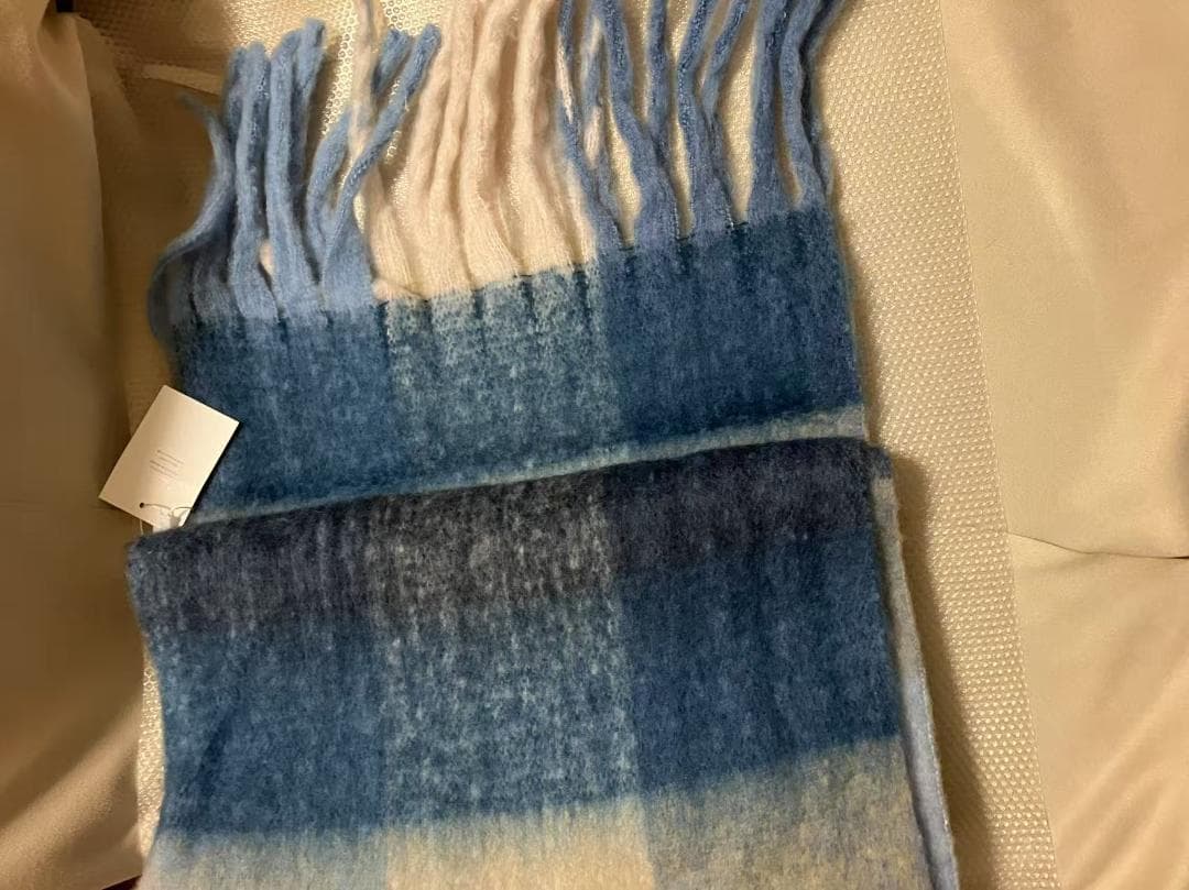 新品未使用　Acne Studios モヘアチェックスカーフ　マフラー