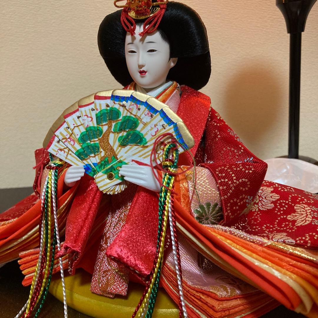 久月　三五雛人形　親王飾りケース入り