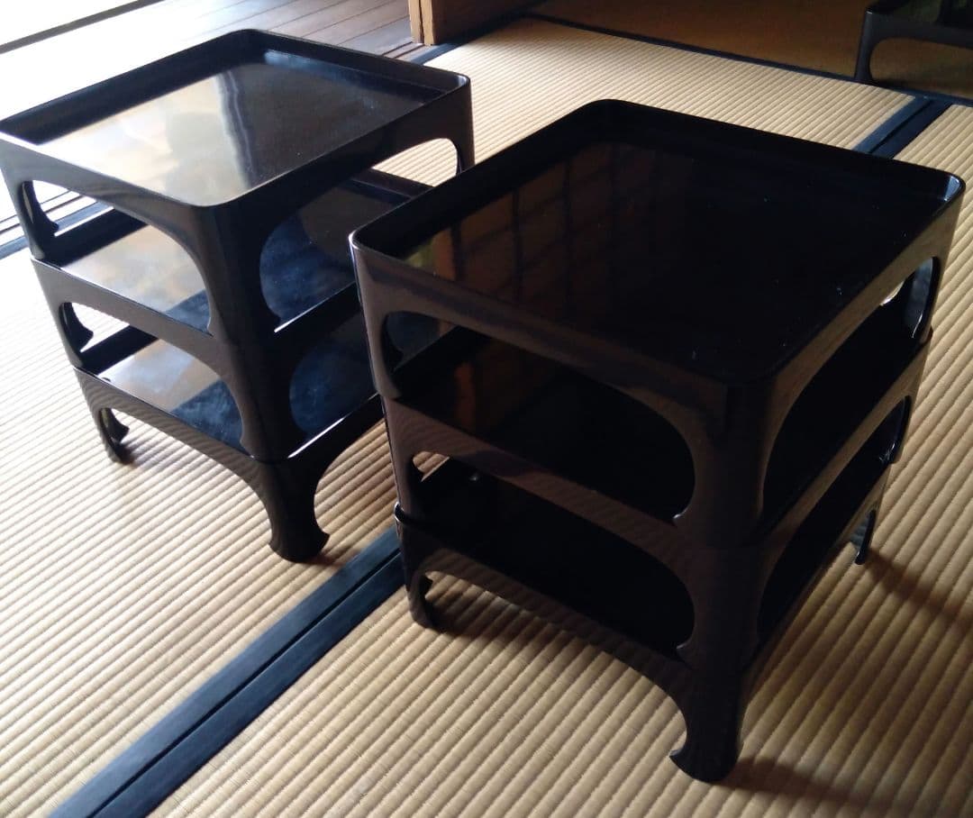 【骨董】足付き膳　10膳　 漆器　漆塗り　木製