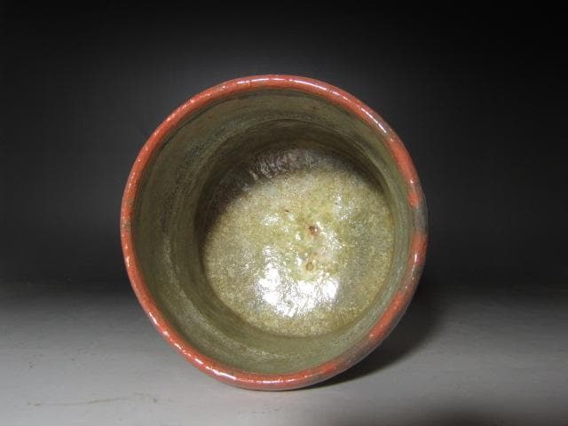 ★楽吉左衛門十四代覚入　筒茶碗　担風書　清風　表千家即中斎花押x357