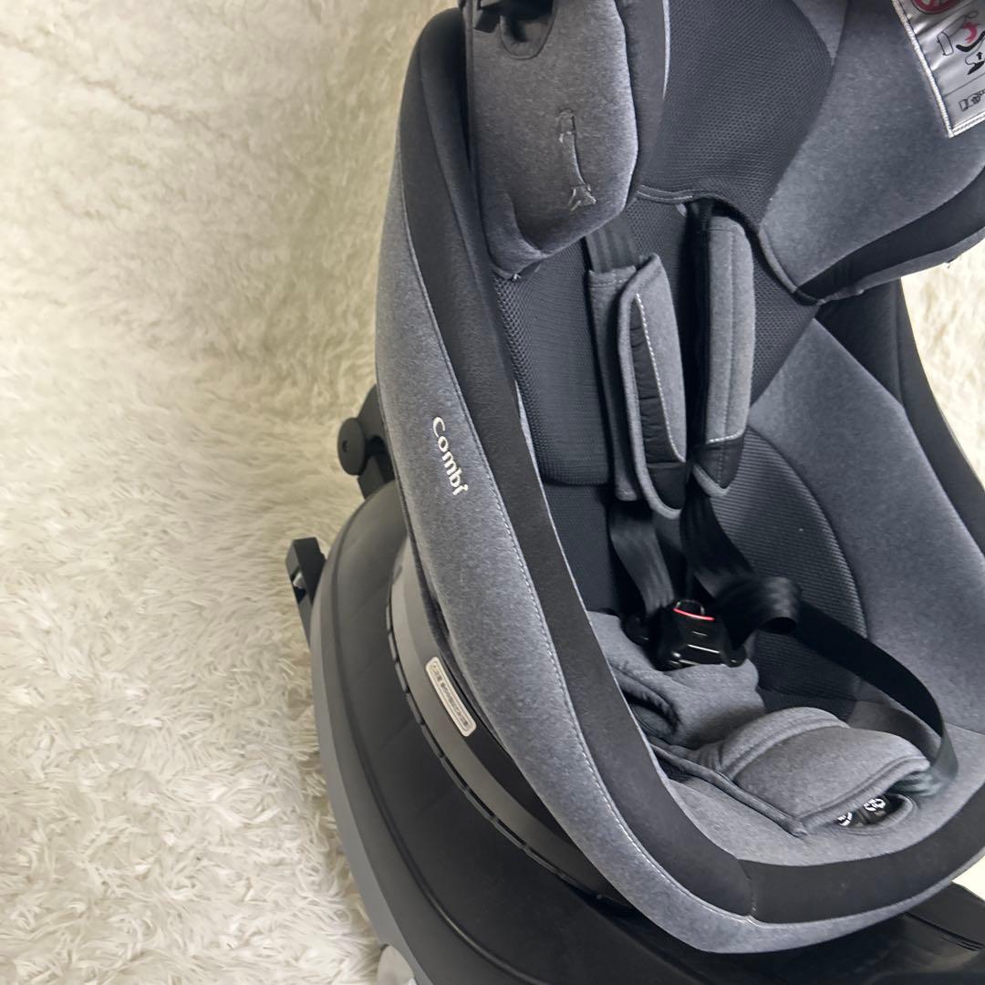 【美品】コンビクルムーヴ ISOFIX JJ-650 チャイルドシート　グレー