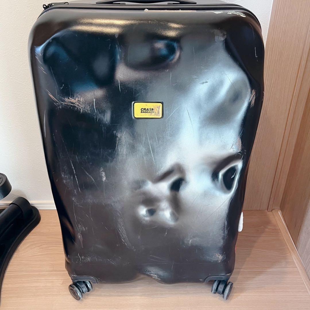 CRASH BAGGAGE　スーツケース　ダメージ加工　ブラック　TSAロック