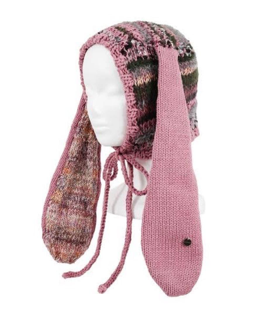 rurumu: usa-mimi knit cap ピンク 縷縷夢兎