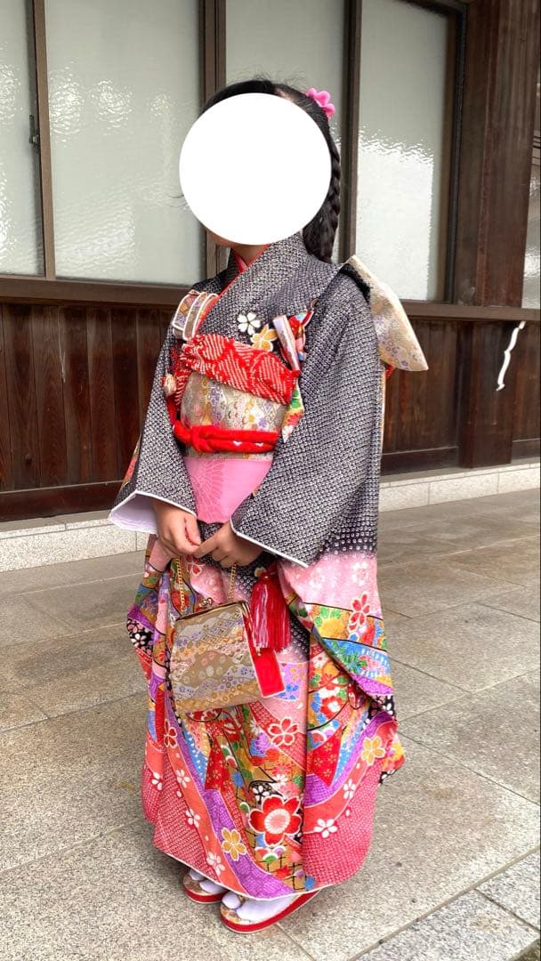 人気色⭐︎ 七五三 7歳 正絹 フルセット