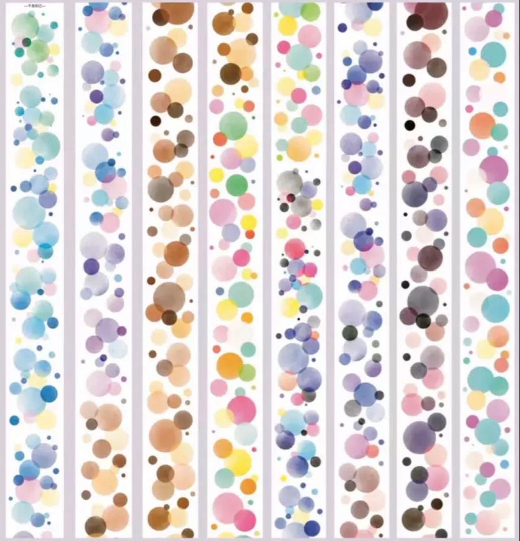 PET 半透明 泡泡6cm×5m 海外マスキングテープ　海外マステ