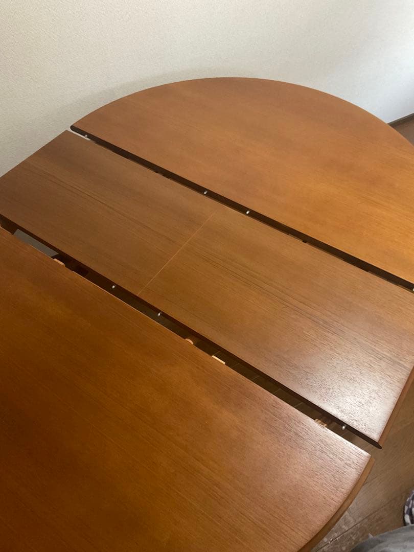 【 F.K 】ラウンド エクステンションダイニングテーブル