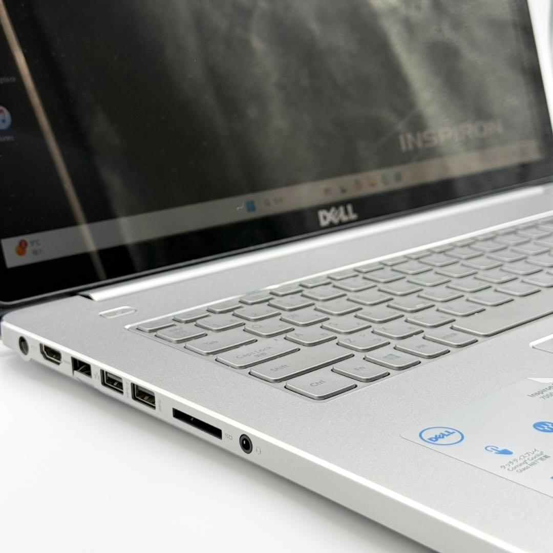 DELLノートパソコン 美品 i7 新品SSD1TB 大画面 タッチパネル 静音