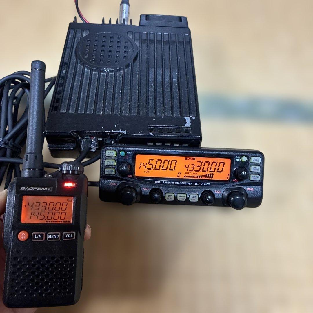 【動作確認済】アイコム IC-2720 20W デュアルバンド アマチュア無線