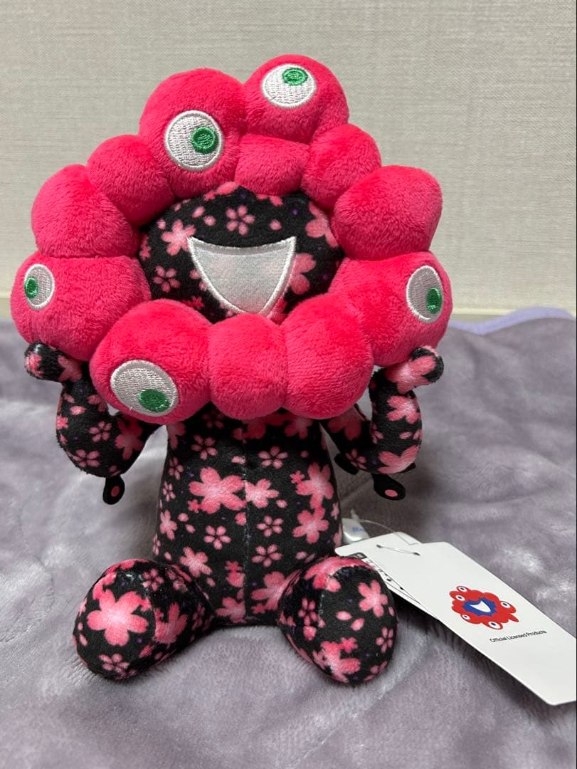 桜ミャクミャク ぬいぐるみ大 ブラック