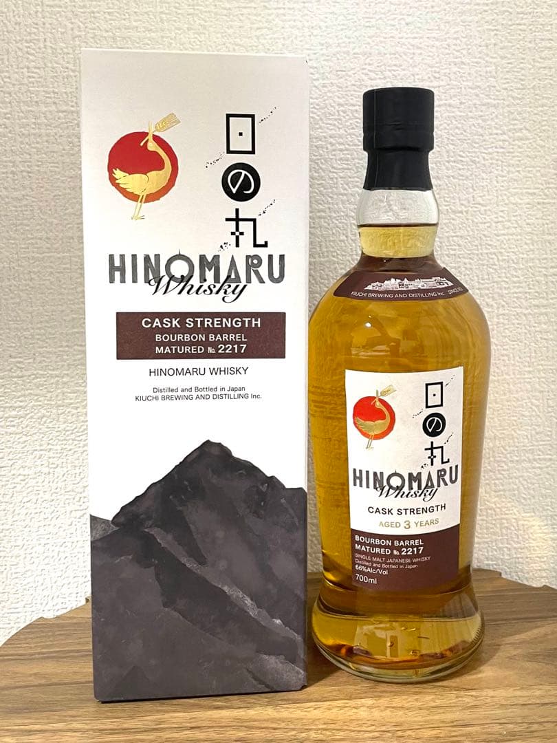 日の丸ウイスキー　シングルカスク　バーボンバレルNo.2217