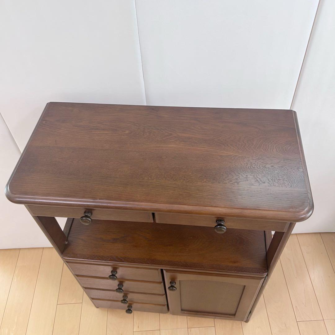 飛騨産業　サイドボード　キャビネット　アンティーク　電話台　ラック　レトロ