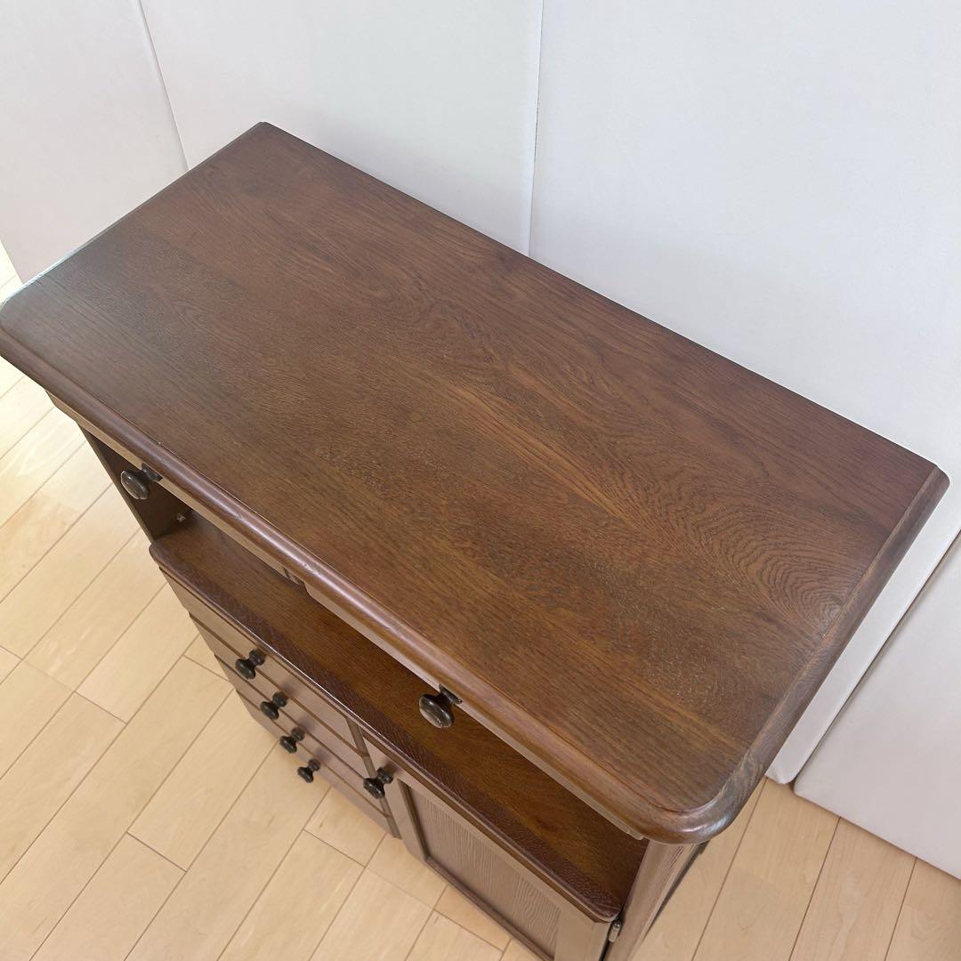 飛騨産業　サイドボード　キャビネット　アンティーク　電話台　ラック　レトロ