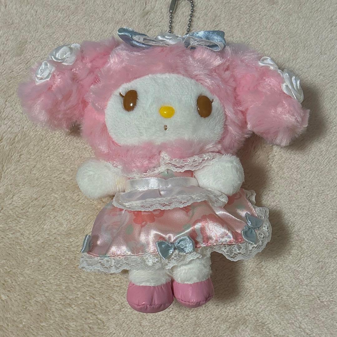 マイメロディ 40周年　マスコットぬいぐるみ　ボールチェーン付き