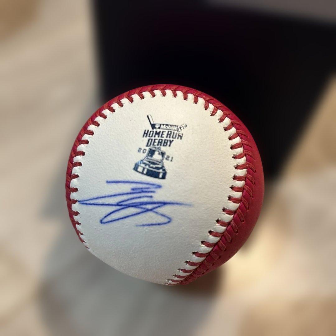 大谷翔平ホームランダービー2021 サインボール Fanatics