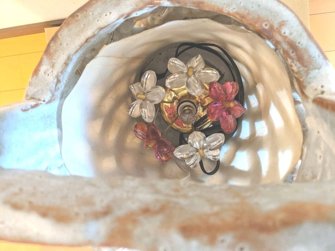 ★美濃焼陶芸☆レア☆屋内灯♡行燈(あんどん)☆アンティークフロアスタンド☆