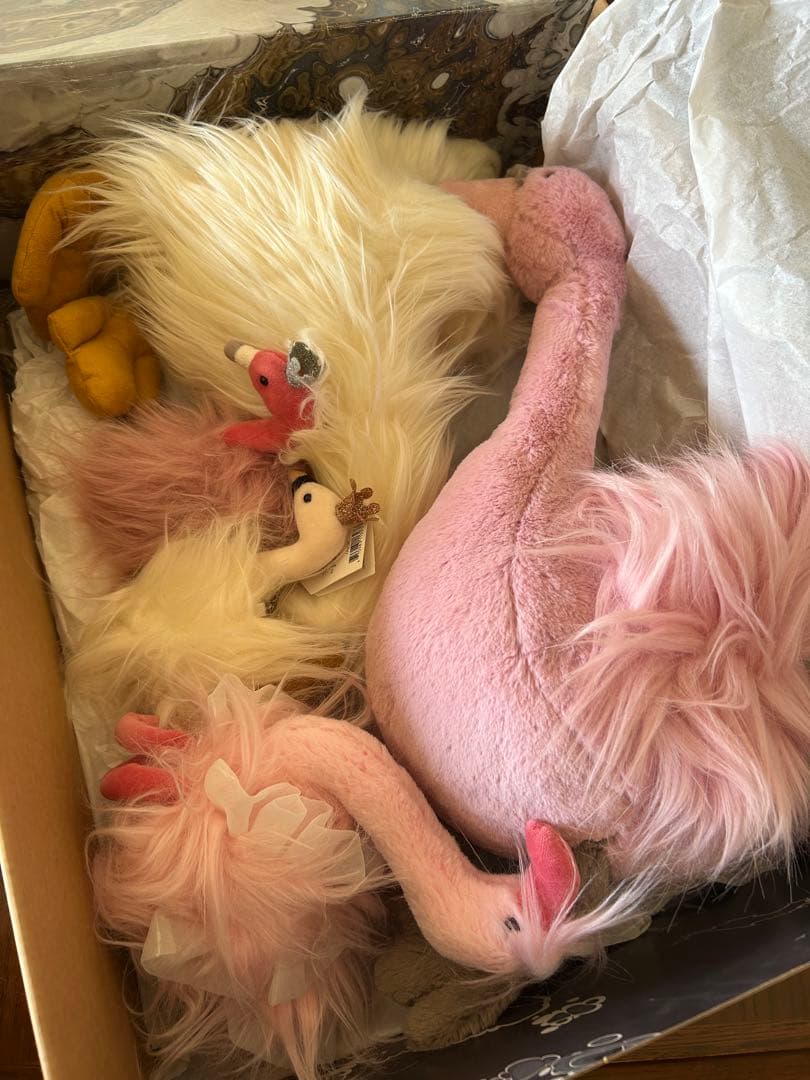 ジェリーキャット ぬいぐるみ フラミンゴ 鳥 5体セット タグ付き 新品未使用