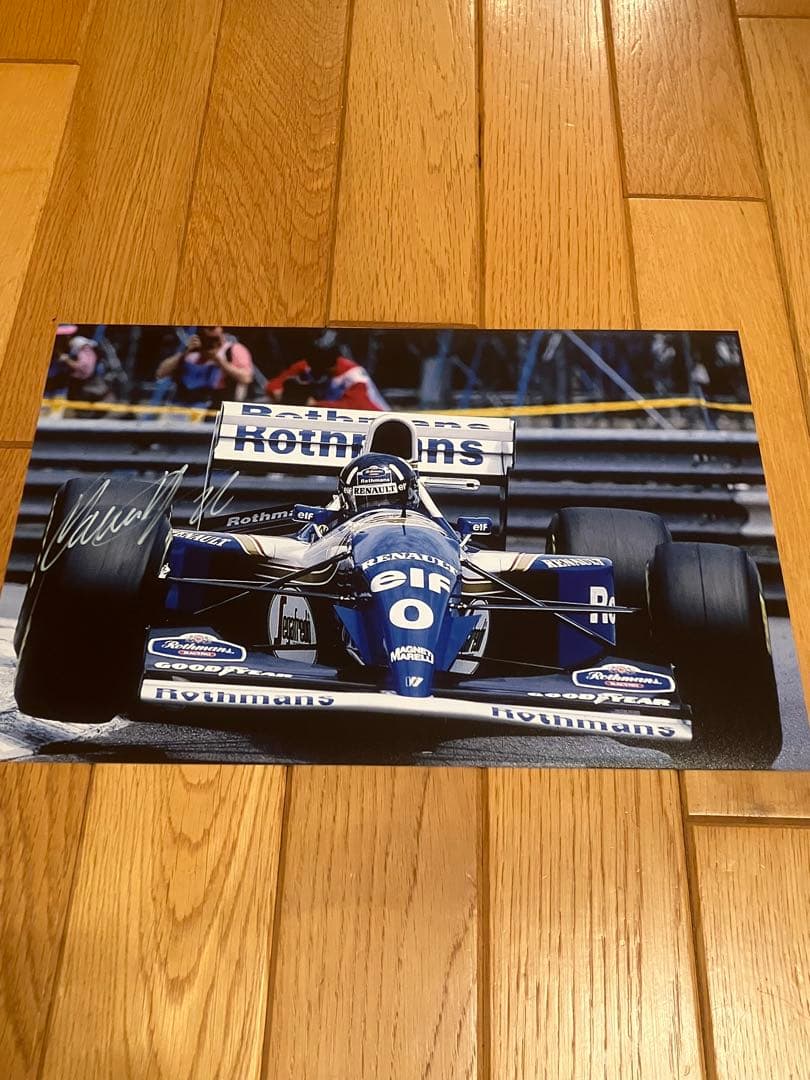 デーモン　ヒル　直筆サイン　ウィリアムズルノー　1994 証明書付き　モナコGP