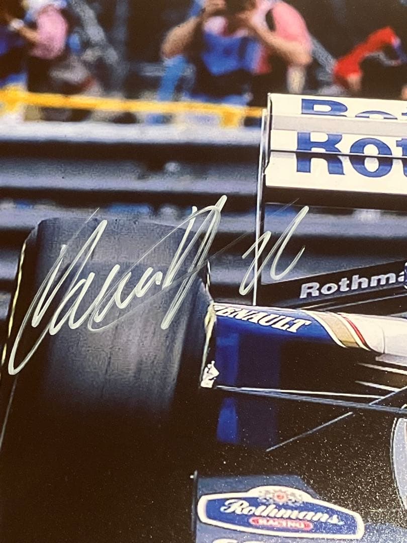 デーモン　ヒル　直筆サイン　ウィリアムズルノー　1994 証明書付き　モナコGP