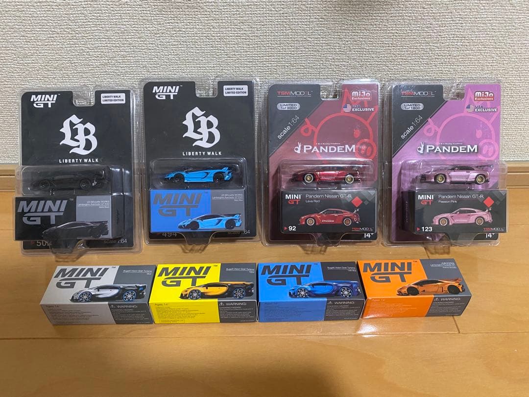 MINI GT 日産GTR ランボギーニ ブガッティ