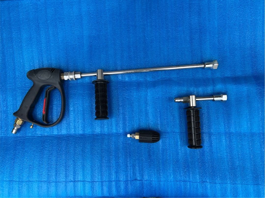 SEIWA JC-1513DPNS+ 高圧洗浄機本体 洗浄ガン、ホースドラム他