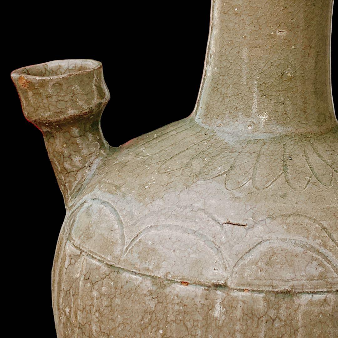 李朝　浄瓶　韓国　朝鮮　骨董品　青磁　高麗　花瓶　水指　水滴　古美術