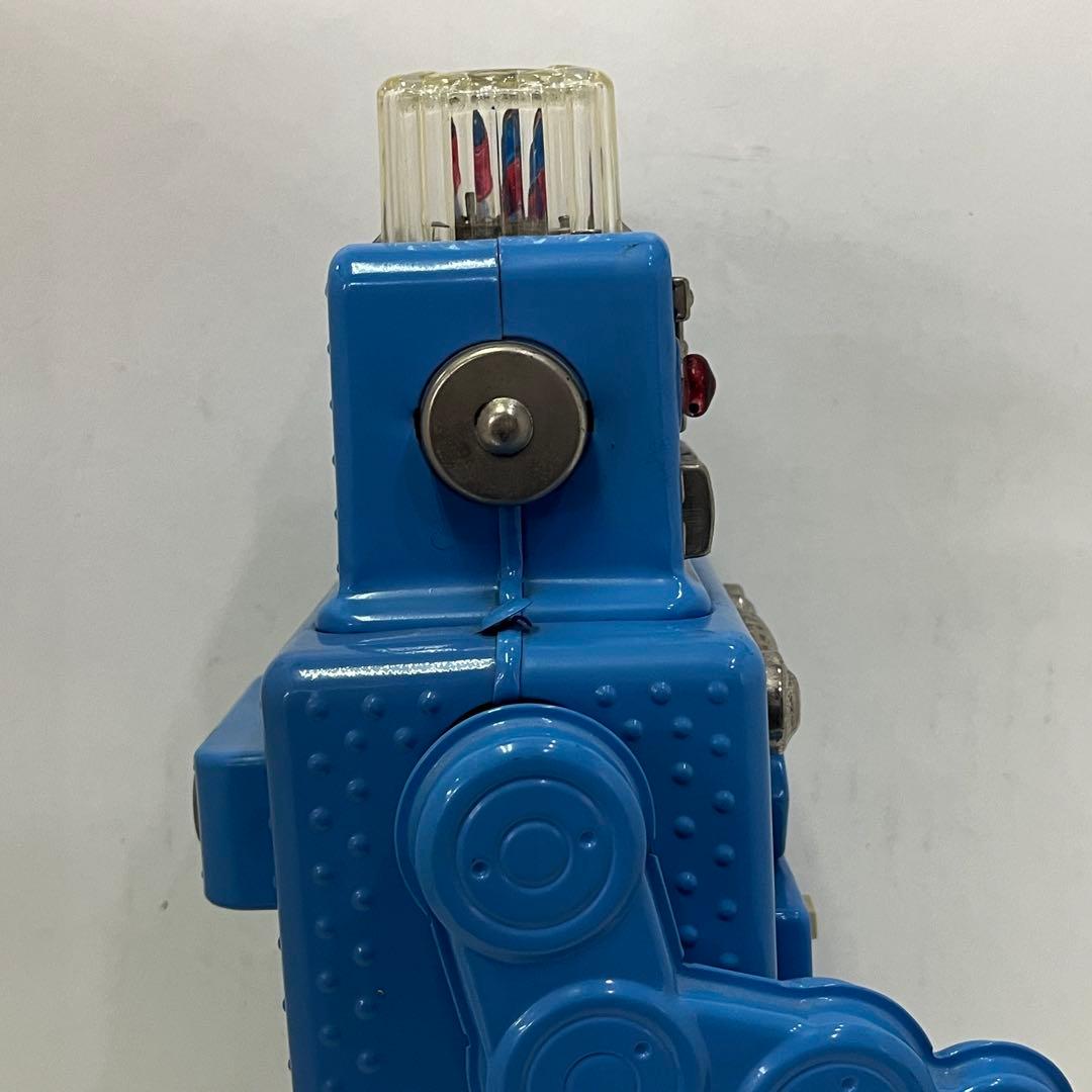 HAHATOY スモーキング スペースマン ブリキロボット 玩具 青