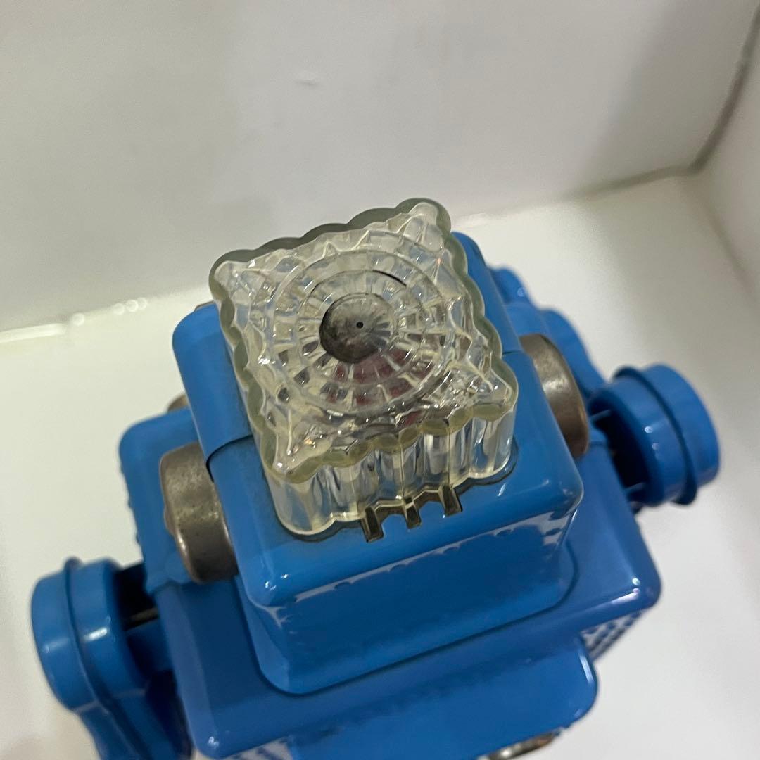 HAHATOY スモーキング スペースマン ブリキロボット 玩具 青