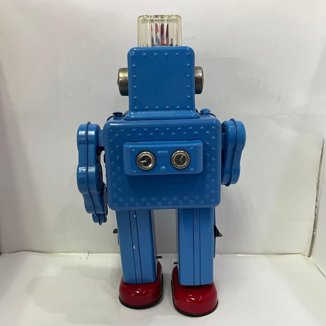 HAHATOY スモーキング スペースマン ブリキロボット 玩具 青