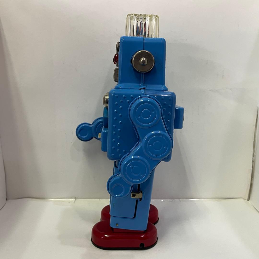HAHATOY スモーキング スペースマン ブリキロボット 玩具 青