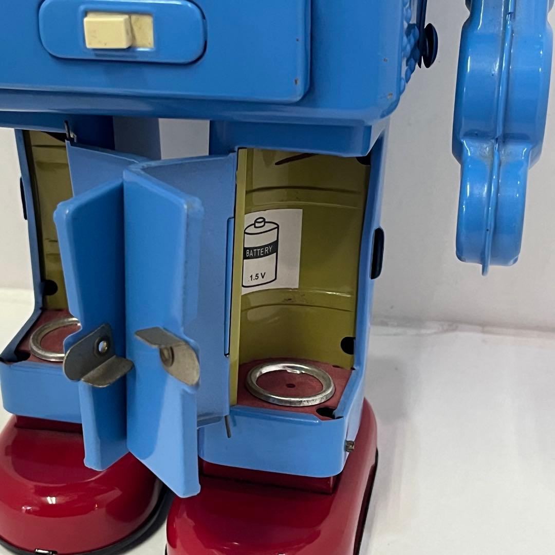 HAHATOY スモーキング スペースマン ブリキロボット 玩具 青