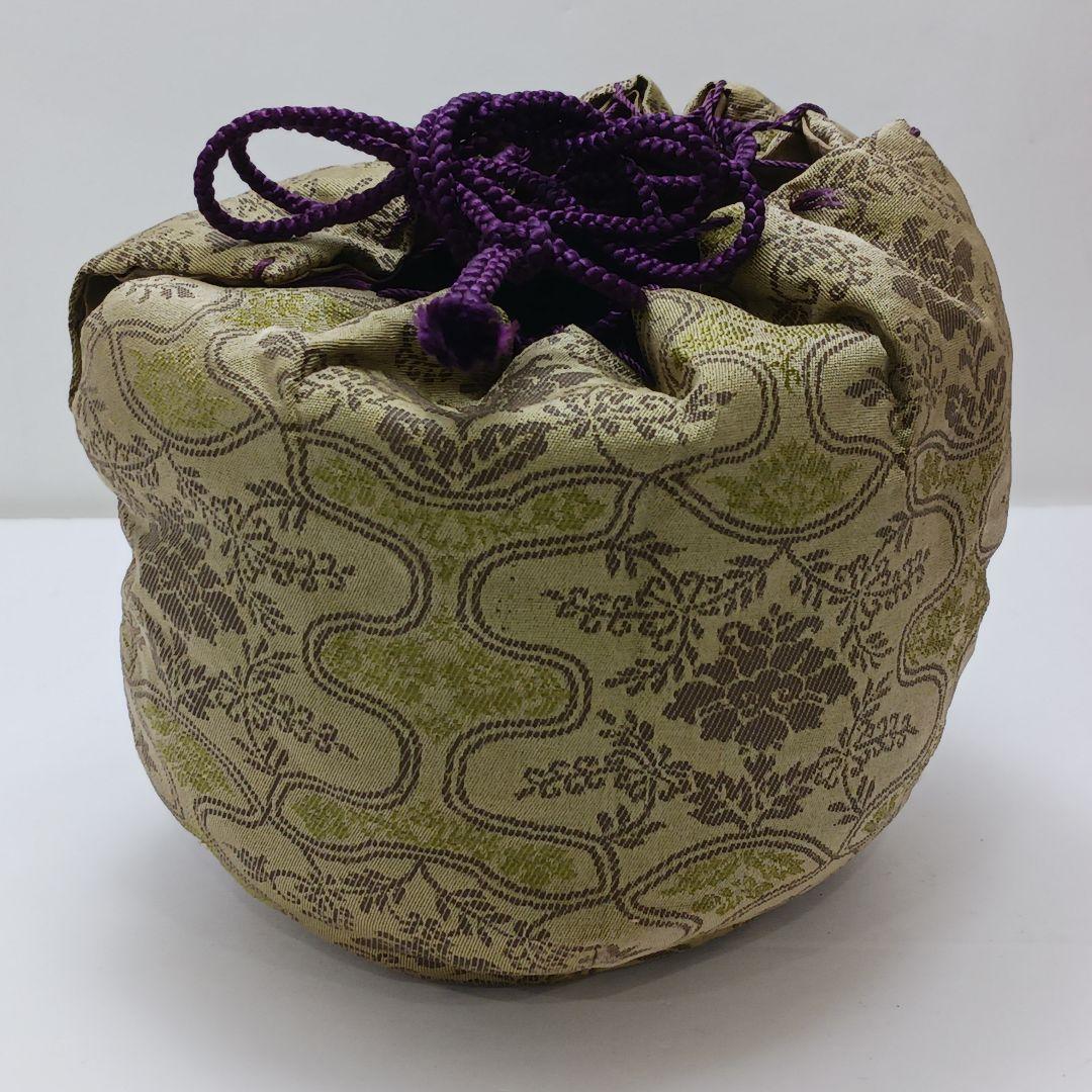 Y2838-3 茶道具 三代 加藤作助 織部茶碗 共箱・仕覆　#11