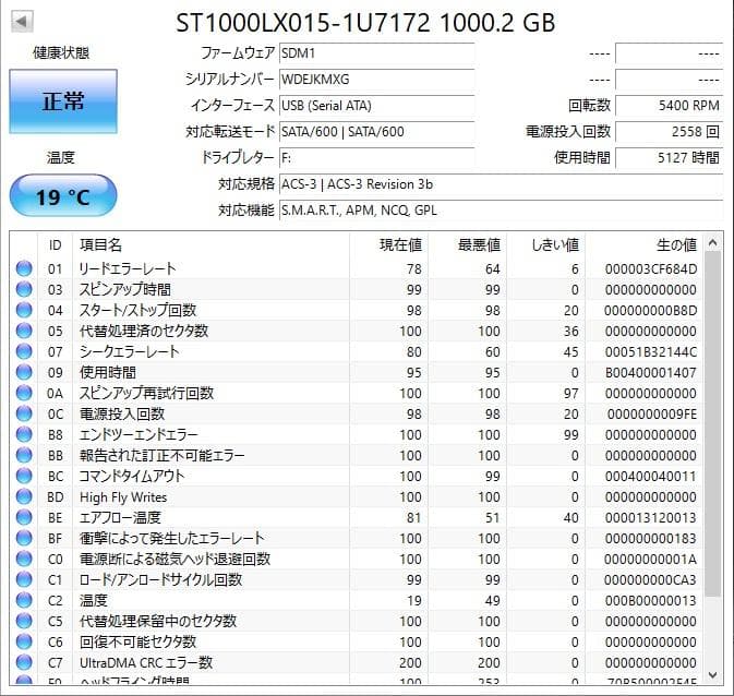 ✨4個セット✨HDD 1000GB✨大容量1TB✨2.5インチ✨01-01
