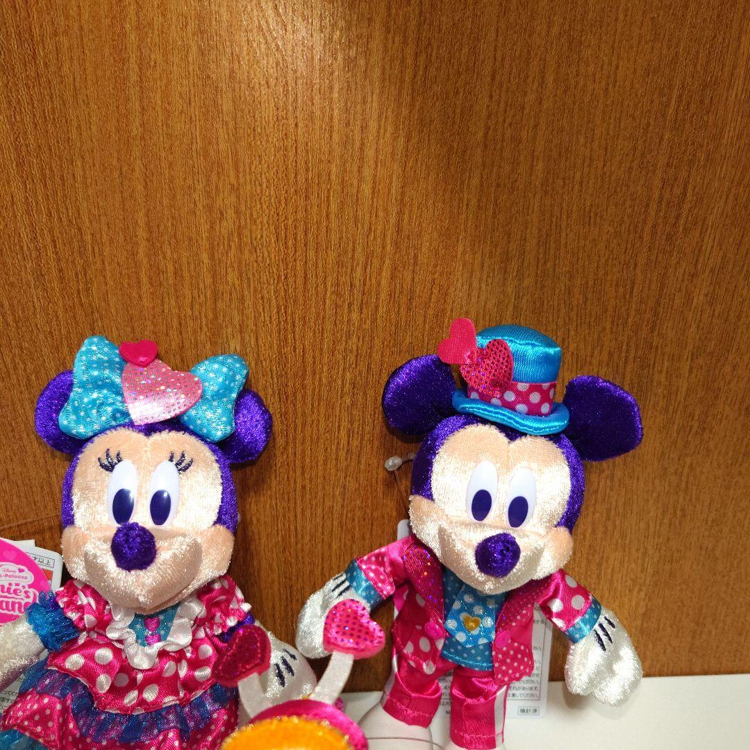 ミニーのファンダーランド　ミニー・ミッキー・プルートぬいぐるみバッチセット